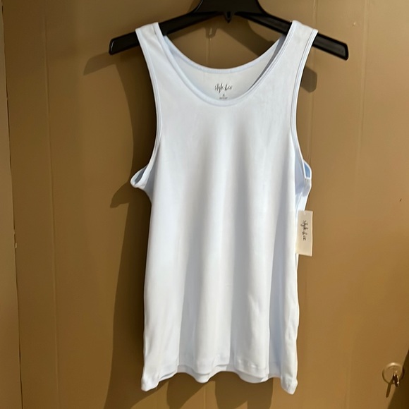 Style & Company Tank Top in Light Blue. Sz XL NEW - Picture 1 of 6